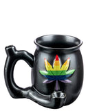 Roast & Toast Cannabis Leaf Pipe Mug