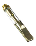 The Kind Pen Metal/Glass Wick Cartridge - Gold Showing Mouthpiece End of Cartridge
