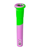 18mm to 14mm Silicone Downstem 3" Pink and Green