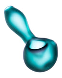 Teal "Lil Hitter" Frosted Spoon Pipe