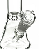 Nucleus "Basics" 8" Clear Glass Beaker Water Pipe - Bowl Close Up