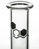Nucleus "Basics" 8" Clear Glass Beaker Water Pipe - Flared Mouthpiece