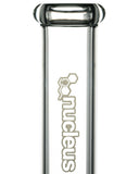 Nucleus 15" Straight Tube Water Pipe with Donut Ice Catcher - Nucleus Branded Glass