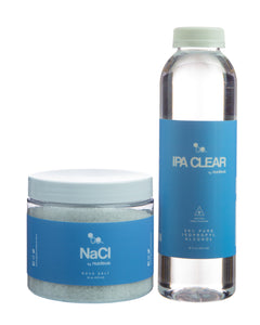 Nucleus Alcohol and Salt Cleaning Combo - Showing both Salt & Alcohol Containers