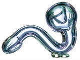Another side view of Smokin' Buddies Colored Glass Sherlock Pipe.