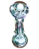 Rear view of Smokin' Buddies Colored Glass Sherlock Pipe.