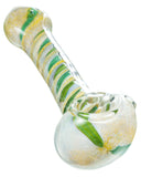 White Element Spiral Glass Hand Pipe