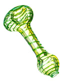 Green Full Spiral Fumed Mini Spoon Pipe