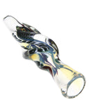 fumed glass accented chillum