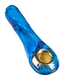 Golden Sun Spoon Pipe Blue