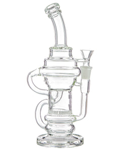 Incycler Water Pipe w/ Honeycomb Perc - Detailed View