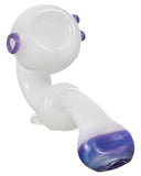 White Pipe with Purple Accents