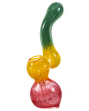 Bubbler with Rasta Colors