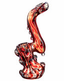 Another side view of  red Smokin' Buddies "Rocky Ring" Fumed Sherlock Bubbler.