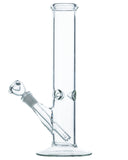 Smokin' Buddies Straight Tube Water Pipe - Clear - Left View