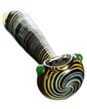 Tight Spiral Spoon Pipe w/ Fumed Glass