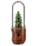 Side view of Empire Glassworks Chandelier Redwood Tree Hand Pipe.