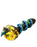 Empire Glassworks Dragon Wrapped Glass Pipe Front Side View