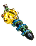 Empire Glassworks Dragon Wrapped Glass Pipe Top View