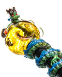 Empire Glassworks Dragon Wrapped Glass Pipe view of bowl.