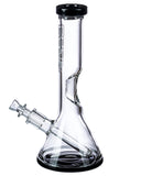 Grav Labs Black Accented Beaker Water Pipe with Inverted Restriction - Left View