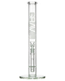 Grav Labs 16" Honeycomb Perc Straight Tube Water Pipe - Front View