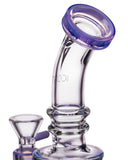 Icon Slyme Accented Cone Perc Water Pipe - Mouthpiece Close Up