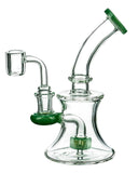 Hourglass Dab Rig With Colored Accents