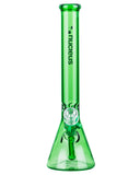 Nucleus 13" Full Color Beaker Water Pipe - Green Front View