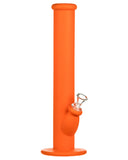 Nucleus 14" Silicone Straight Tube Water Pipe - Orange