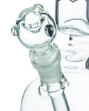 Nucleus Clear Glass Bubble Beaker with Angled Neck - Close Up of Bowl