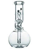 Nucleus Clear Glass Bubble Beaker with Angled Neck - Rear View