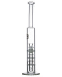 Nucleus Stacked Inverted Showerhead Perc Water Pipe - Front View