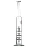 Nucleus Stacked Inverted Showerhead Perc Water Pipe - Rear View