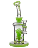 Icon Glass Alien Head Perc Water Pipe - Detail View