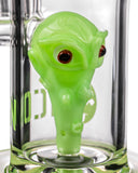 Icon Glass Alien Head Perc Water Pipe - Alien Head Perc Close Up