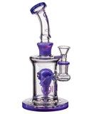 Icon Glass Alien Head Perc Water Pipe - Purple