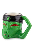 Alien Porcelain Mug - Green