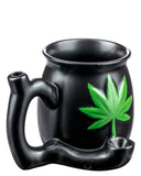 Roast & Toast Cannabis Leaf Pipe Mug