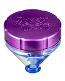 Purple "Fill 'er Up" Funnel Style Aluminum Grinder