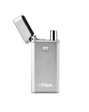 Yocan Flick Vaporizer - Silver with Lid Open